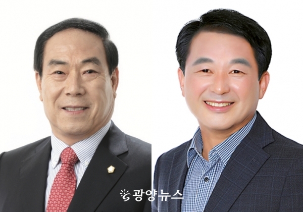 김영규 의장과 강재헌 부의장.(여수시의회 제공)